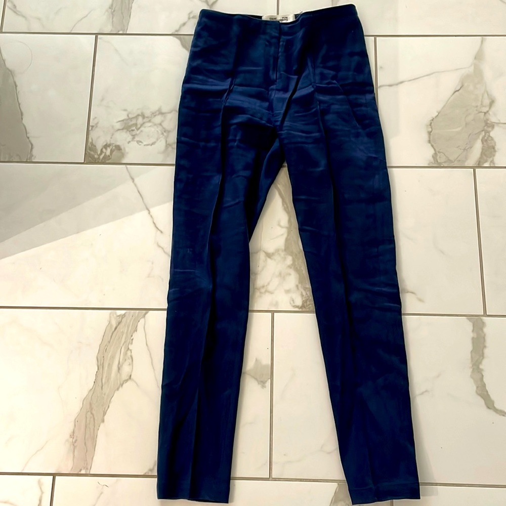 Diane Von Furstenberg - tapered trousers - navy blue 👖